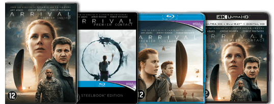 Arrival DVD Blu ray UHD Steelbook 4K