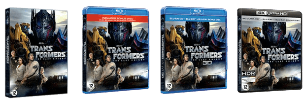 Tranformers The Last Knight DVD Blu-ray UHD