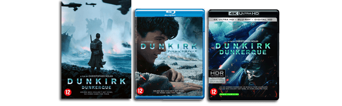 Dunkirk DVD Blu-ray UHD