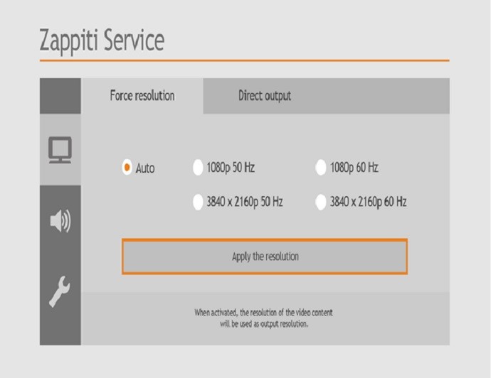 Zappiti Direct Output