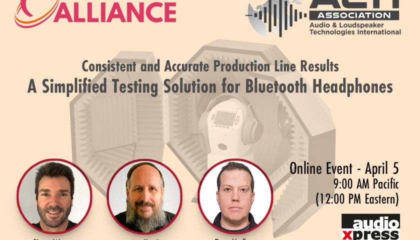 Interested in a Consistent and Accurate Testing Solution For Bluetooth Headphones? Join this Webinar March 29, 2023