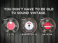Three New Eminence Guitar Speakers for Vintage Sounds