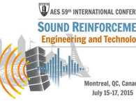 59th AES Conference on Sound Reinforcement, July 15-17, 2015