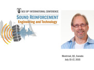 Meyer Sound’s Bob McCarthy to give Keynote Speech at 59th International AES Conference