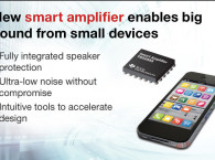 Texas Instruments Introduces New TAS2555 Smart Amp with Integrated Speaker Protection