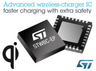 Advanced Wireless-Charging Chip from STMicroelectronics Enables Faster Charging of Smartphones and Tablets
