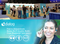 Dialog Semiconductor Demonstrates Bluetooth Low Energy True Wireless Stereo Solution at Bluetooth World 2018