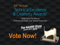 Voting for the 34th Annual NAMM TEC Awards Is Now Open!
