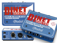 Radial Engineering Launches DiNET DAN-TX2 and DAN-RX2 2-Channel Dante Network Interfaces