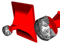 Celestion Features Big Red Horn for Axi2050 Axiperiodic Driver at Prolight+Sound 2019