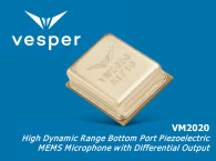 Vesper Launches Ultra-High Acoustic Overload Point VM2020 Microphone for Smart Speakers