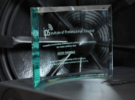 Peter Thomas Is Honored By The Institute of Professional Sound