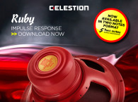 Celestion Announces the Availability of the Ruby Guitar Speaker Impulse Responses in Two Notes Format