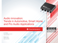 Audio Innovations for Applications That Demand Premium Sound Quality
