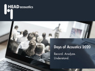 HEAD acoustics Promotes Days of Acoustics 2020 Online Seminars