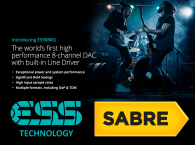 ESS Technology Announces First High-Performance 8-Channel DAC with Built-In 2Vrms Line Drivers