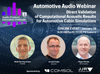 AES Audio Product Education Institute Automotive Audio Webinar to Take Place January 19