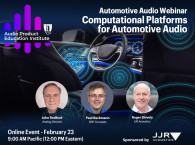 AES Audio Product Education Institute Webinar to Explore Computational Platforms for Automotive Audio