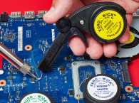 Xuron WickGun Desoldering Braid Dispenser Features Replaceable & Interchangeable Cassettes