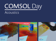 From Microspeakers to Room Acoustics: COMSOL Promotes Three Acoustics Simulation Online Events