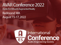 AES International Conference on Audio for Virtual and Augmented Reality