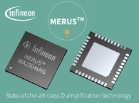 Infineon Introduces New Ultra-Efficient 2x 37W MERUS Multilevel Switching Audio Amplifiers