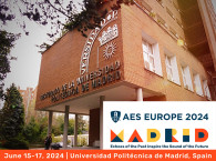 Registration Opens for AES Europe 2024, June 15-17, in Madrid, Spain