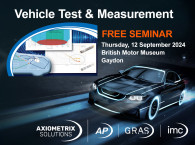 Axiometrix Promotes Free Automotive Testing Seminar, September 12, at the British Motor Museum - Gaydon