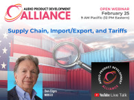 Supply Chain, Import/Export, and Tariffs Webinar, February 25