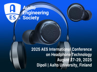 2025 AES International Conference on Headphone Technology, Finland - Program Now Online