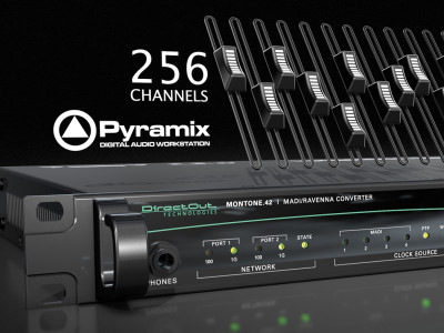 DirectOut and Merging Support Low-Latency Streaming of 256 Audio Channels via RAVENNA