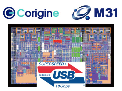 Corigine Unveils First Certified SuperSpeed+ USB 3.1 Gen 2 IP with M31 28nm PHY