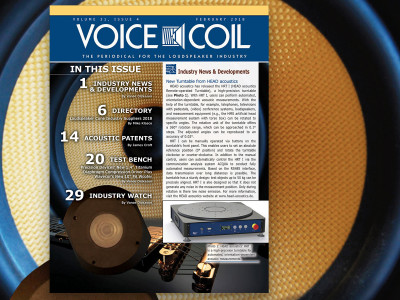 Voice Coil February 2018 Now Available with All the Industry News and Developments!