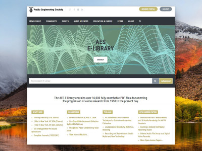 AES E-Library Subscriptions Benefit Institutions and Organizations