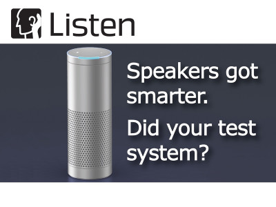 New Listen Seminars in Boston and Chicago on Testing Smart Speakers, Voice Controlled Devices, Automotive Audio and More