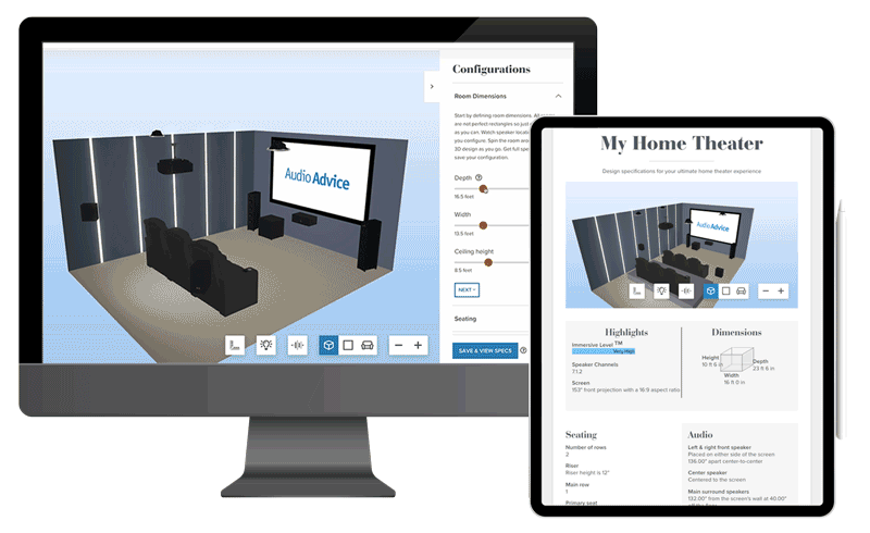 Audio Advice Offers Home Theater Designer Online Configuration Tool