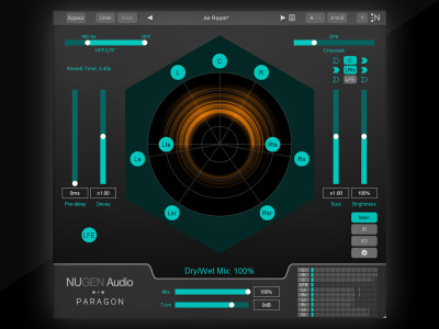Nugen Audio Releases New Paragon Reverb Plugin Based on 3D Impulse Responses