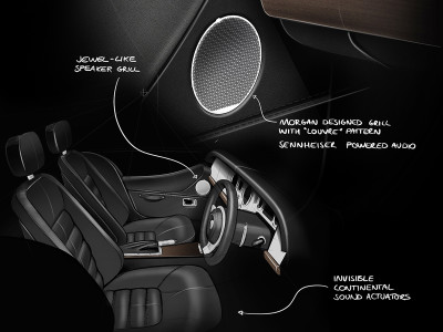 Continental Speakerless Ac2ated Sound System and Sennheiser Software Power Morgan Sports Cars