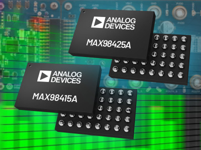 Analog Devices Launches MAX98425A and MAX98415A 22V Digital Input Stereo High Efficiency Class-D Amplifiers