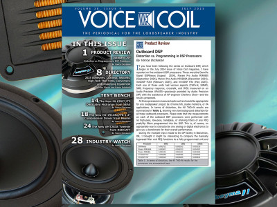 Get a Triple Shot of Loudspeaker Insights in Voice Coil July 2025