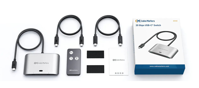 Cable Matters Launches USB4 20Gbps Switch for All-in-One