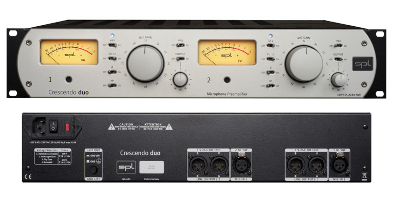 SPL Announces New Crescendo duo 2-Channel Microphone Preamplifier