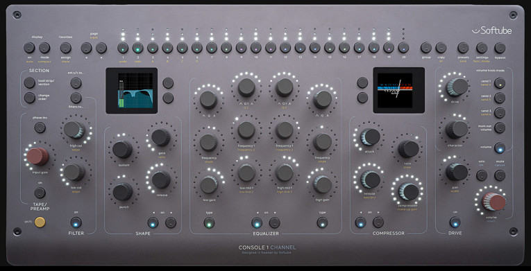 Softube Announces Console 1 Channel Mk III Mixing Controller