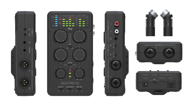 IK Multimedia Releases iRig Pro Quattro I/O Professional