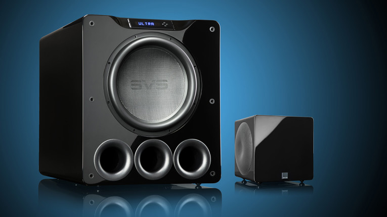 Dual store opposing subwoofers