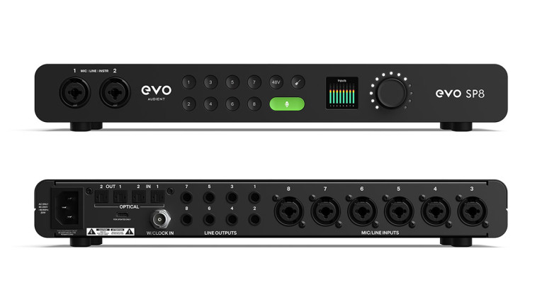 AUDIENT | evo SP8 | 8ch マイクプリアンプ with ADAT | 製品情報
