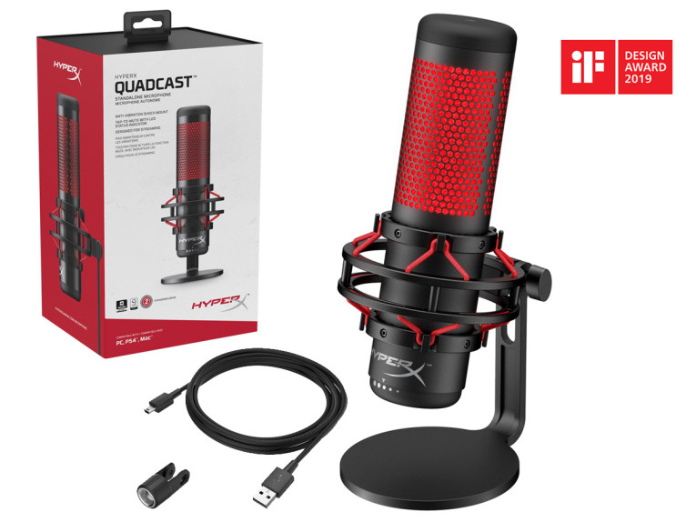 HyperX QuadCast ブラック HyperX QuadCast 2 - USB Microphone (Black)