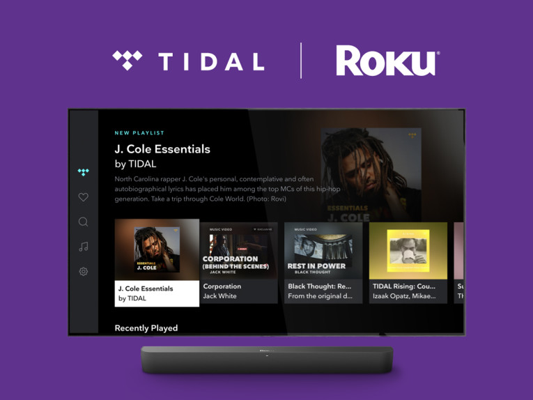 TIDAL Now Available on the Roku Platform with High Resolution Audio