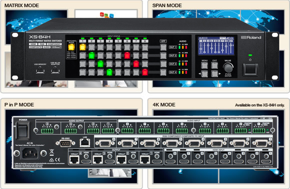 RSG Announces XS Series of Multi-Format AV Matrix Switchers