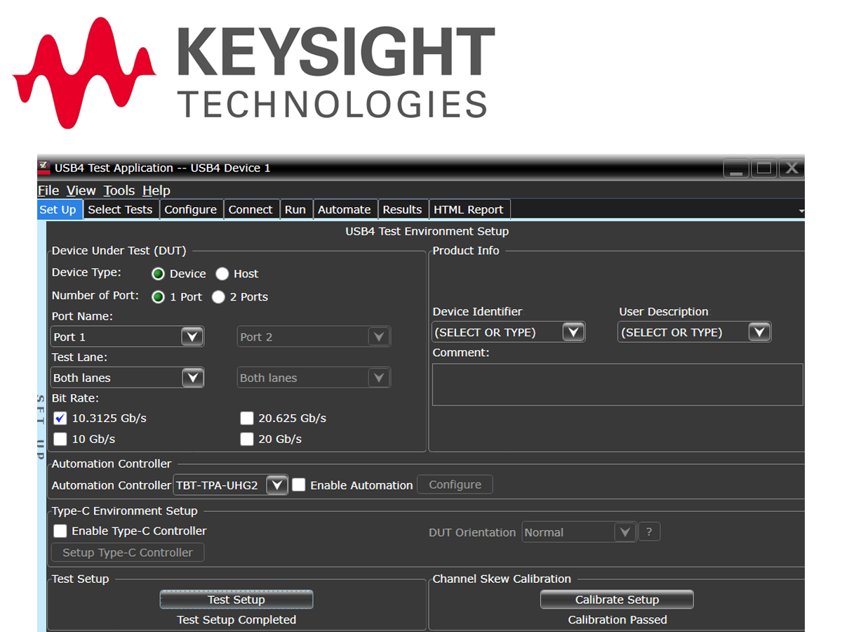 USB4® Receiver Calibration and Test Automation Software for the